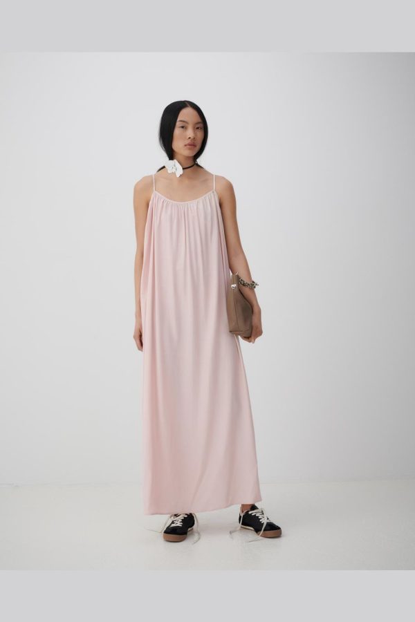 Vila - Vikanna Strap Long Dress - 4738529 Rose Smoke Online Sale