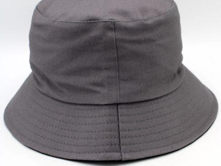 Anobel Copenhagen - Reversible Two-Tone Cotton Bucket Hat New 12577  - Dark Gray Sale