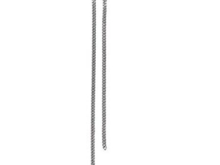 Stine A - Bella Moon Earring With Long Chains Silver - Single - 1313-00-S Fashion