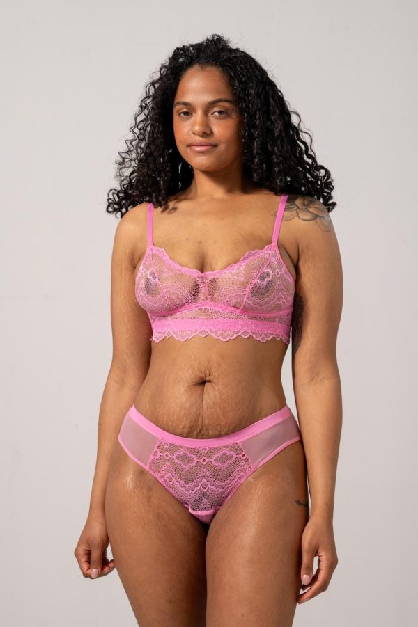 Understatement Underwear - Lace Period Cheeky - Candy Pink Online now