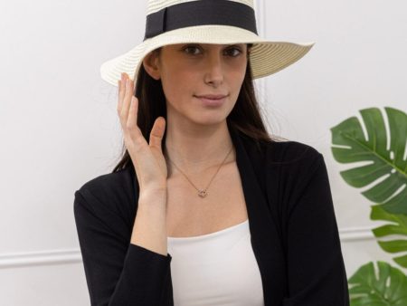 Anobel Copenhagen - Faux Straw Panama Hat Xm3475 - Cream Supply