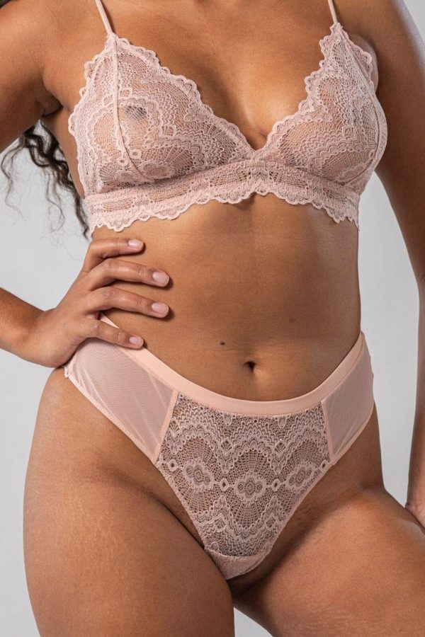 Understatement Underwear - Lace Cheeky - Nude Online Hot Sale