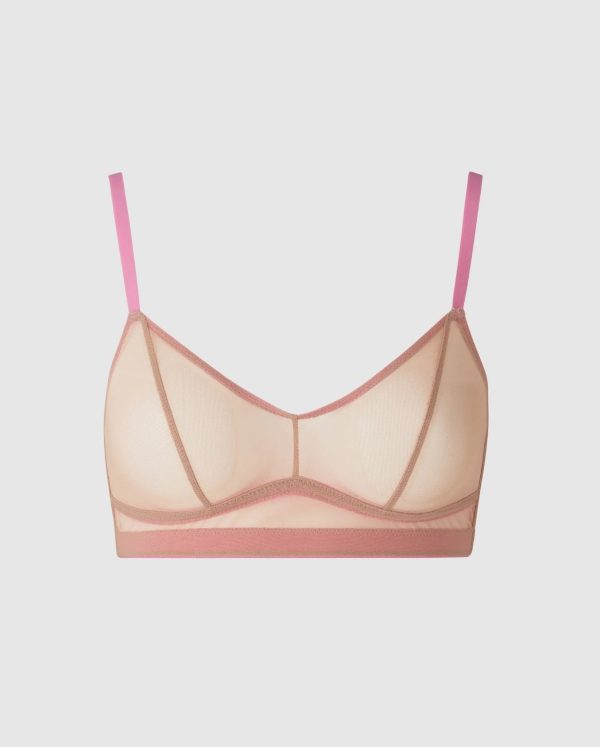 Understatement Underwear - Mesh Balconette - Candy Pink Discount