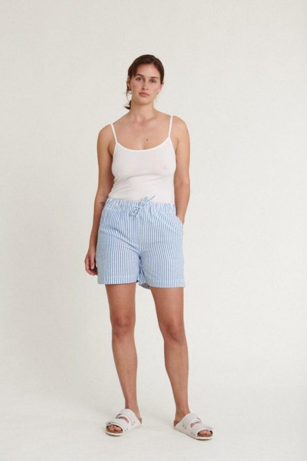 Basic Apparel - Harriet Shorts Gots - 566 Limoges Bright White Hot on Sale