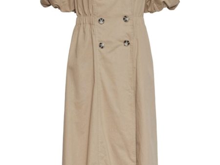 Y.A.S - Yastrench 2 4 Long Dress - 4463127 Ginger Root Online