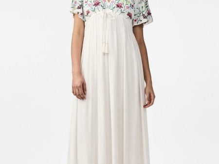 Y.A.S - Yaschella Ss Maxi Dress Fest - 4557891 Star White W. Embroidery Hot on Sale