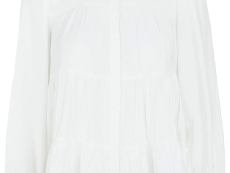 Y.A.S - YasPala Ls Shirt S. - Star White Sale