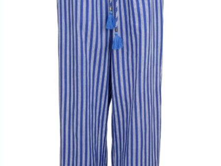 Black Colour - Bcflora Pants - Blue Stripe For Discount