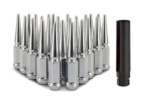 Mishimoto Mishimoto Steel Spiked Lug Nuts M12 x 1.5 24pc Set Chrome on Sale