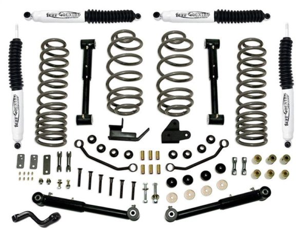 Tuff Country 97-06 Jeep Wrangler TJ 4in Lift Kit EZ-Flex (SX6000 Shocks) Fashion