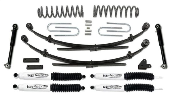 Tuff Country 87-01 Jeep Cherokee 4x4 3.5in Lift Kit EZ-Flex w Rear Leaf Springs (SX6000 Shocks) Cheap