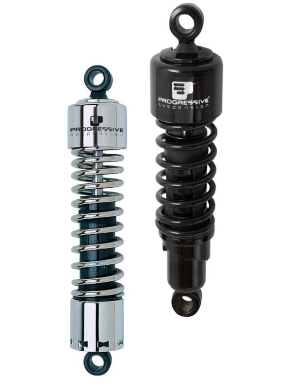 Progressive Cruiser 412 Series Shocks 13.0in - Chrome For Sale