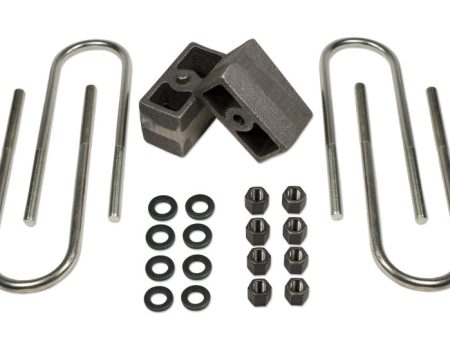 Tuff Country 87-01 Jeep Cherokee 4wd (w  2.75in Rear axle) 3in Rear Block & U-Bolt Kit Online Hot Sale