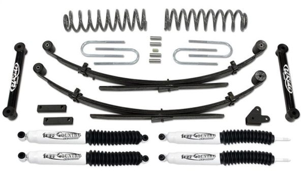 Tuff Country 87-01 Jeep Cherokee 4x4 3.5in Lift Kit with Rear Leaf Springs (SX6000 Shocks) Fashion