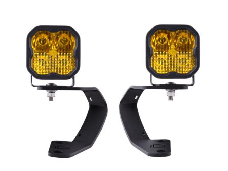 Diode Dynamics 10-21 Toyota 4Runner SS3 LED Ditch Light Kit - Yellow Pro Combo Online Sale