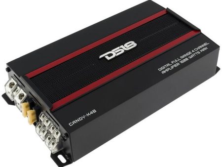 CANDY Compact Full-Range Class D 4 Channel Amplifier 1600 Watts DS18 (CANDY-X4B) For Sale