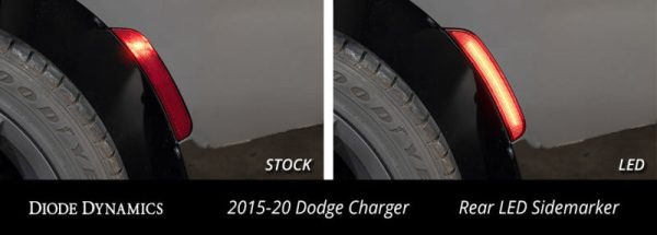 Diode Dynamics 15-21 Dodge Charge LED Sidemarkers - Clear (set) on Sale