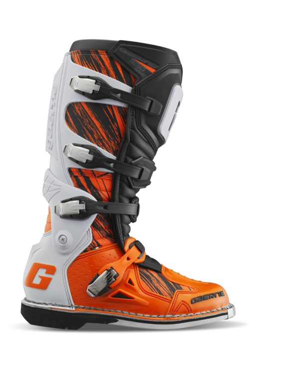 Gaerne Fastback Endurance Boot Orange White Black Size - 7 on Sale