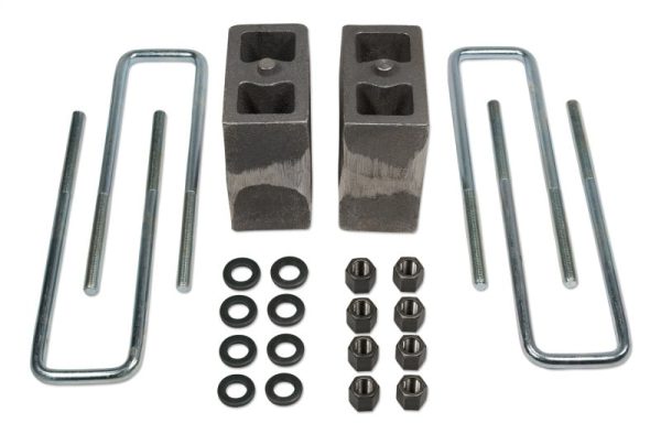 Tuff Country 94-02 Ram 3500 4wd (w o Fctry Contact Overloads) 5.5in Rr Block & U-Bolt Kt Non-Tapered Fashion