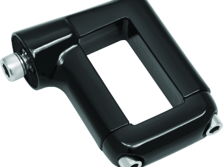 Kuryakyn Side Mount License Plate Clamp Black Supply