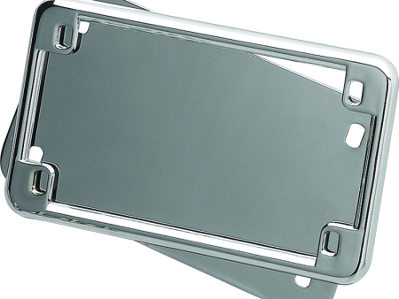 Kuryakyn License Frame & Backing Plate Set 4in X 7in Chrome Supply