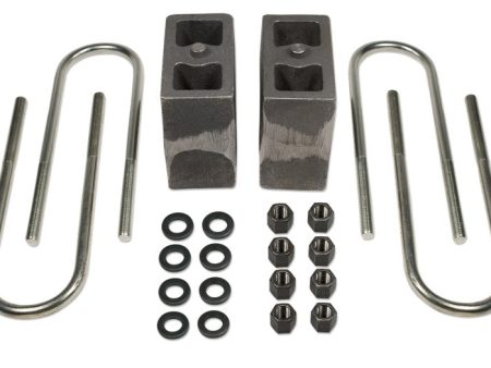 Tuff Country 99-16 Ford F-250 4wd (w Factory Overloads) 5.5in Rear Block & U-Bolt Kit Non-Tapered Fashion