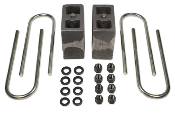 Tuff Country 99-16 Ford F-350 4wd (w Factory Overloads) 5.5in Rear Block & U-Bolt Kit Tapered Supply