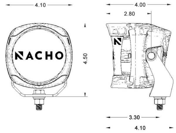 ARB NACHO Quatro Flood 4in. Offroad LED Light - Pair Fashion