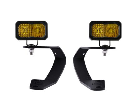 Diode Dynamics 10-21 Toyota 4Runner Stage Series 2in LED Ditch Light Kit - Yellow Pro Combo Sale