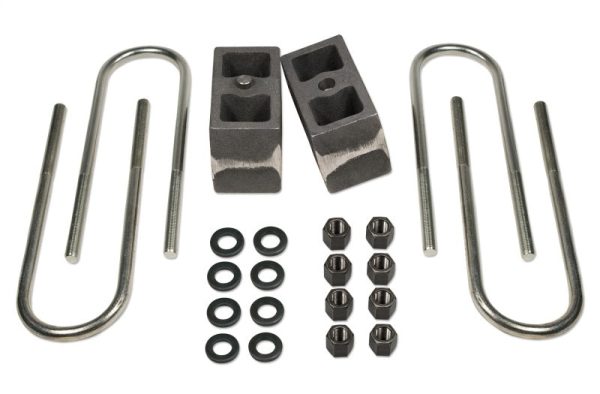 Tuff Country 99-16 Ford F-250 4wd (w Factory Overloads) 4in Rear Block & U-Bolt Kit Non-Tapered Cheap